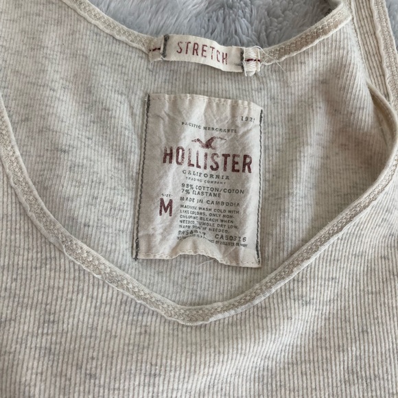 Hollister Vintage Oatmeal Stretch Tank - Picture 5 of 5